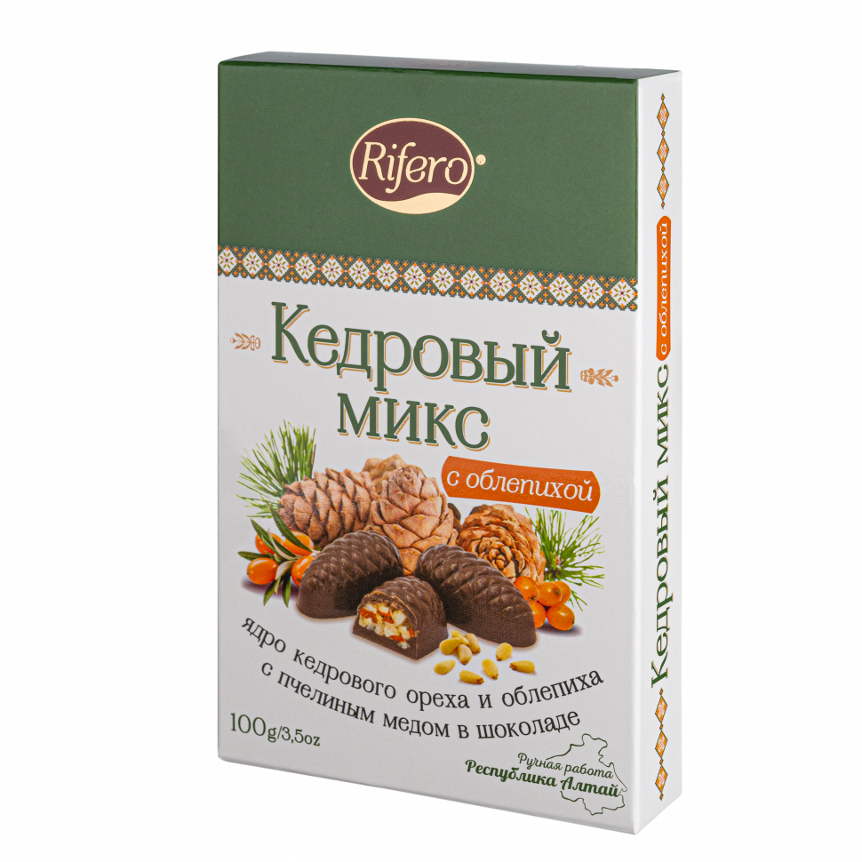  Риф и ко Конфеты "Кедровый микс ОБЛЕПИХА" 100г      в Павловском посаде