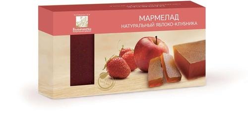 №2 Мармелад пластовый 210г Яблоко-Клубника в Павловском посаде